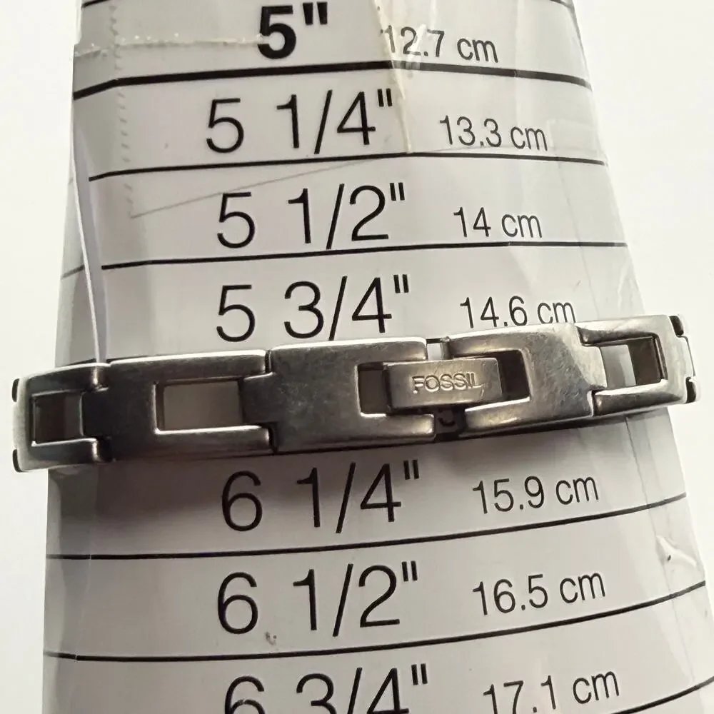 Vintage Fossil F2 'Forever' Women's Stainless Steel Watch ES-9423 New Battery